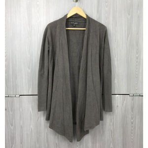 Barefoot Dreams CozyChic Lite Knit Calypso Wrap Open Waterfall Cardigan Gray S/M